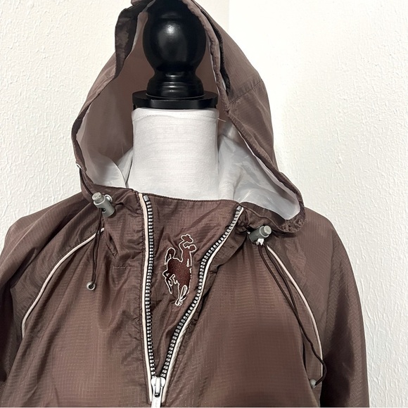 G-III Sports Carl Banks Mens Quarter Zip Hooded Windbreaker Jacket Large Cowboy - Picture 2 of 12